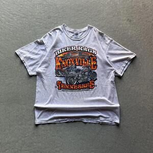 Vintage Y2K Biker Rags Knoxville Tennessee Biker T-Shirt